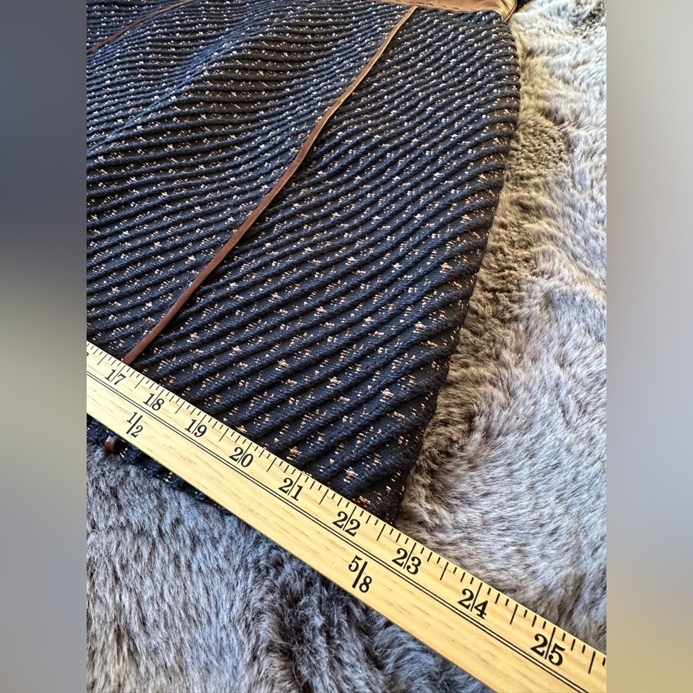 THEORY Calvino W. Heighten Mixed-Media Dress in Tweed and Leather size 8 - Picture 7 of 10